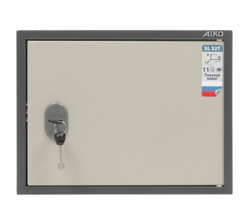 Шкаф металлический для документов AIKO "SL-32Т" ГРАФИТ, 320х420х350 мм, 11 кг, S10799030502