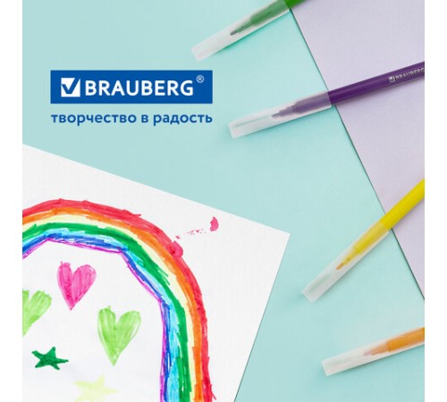 Фломастеры в тубе классические 36 цветов, вентилируемый колпачок, BRAUBERG "PREMIUM", 152200 Фломастеры в тубе классические 36 цветов, вентилируемый колпачок, BRAUBERG "PREMIUM", 152200
