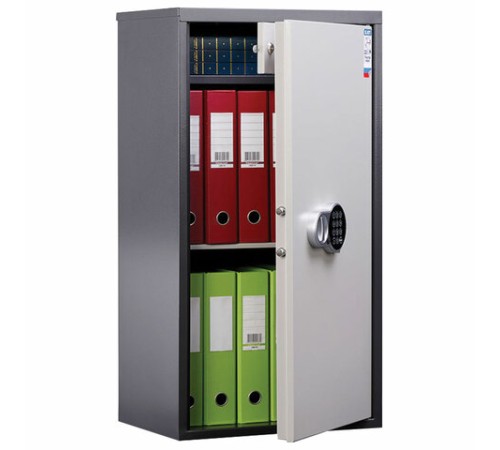 Шкаф металлический для документов AIKO "SL-87ТEL" ГРАФИТ, 870х460х340 мм, 21 кг, S10799090902