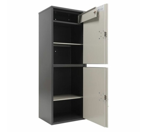 Шкаф металлический для документов AIKO "SL-125/2Т" ГРАФИТ, 1252х460х340 мм, 31 кг, сварной, S10799132502 Шкаф металлический для документов AIKO "SL-125/2Т" ГРАФИТ, 1252х460х340 мм, 31 кг, сварной, S10799132502