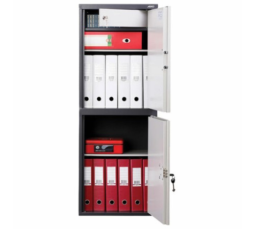 Шкаф металлический для документов AIKO "SL-125/2ТEL" ГРАФИТ, 1252х460х340 мм, 31 кг, S10799132902 Шкаф металлический для документов AIKO "SL-125/2ТEL" ГРАФИТ, 1252х460х340 мм, 31 кг, S10799132902