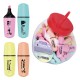 Текстовыделитель мини BRAUBERG "PASTEL Mini", АССОРТИ В ПЛАСТИКОВОЙ БАНКЕ, линия 1-5 мм, 152432