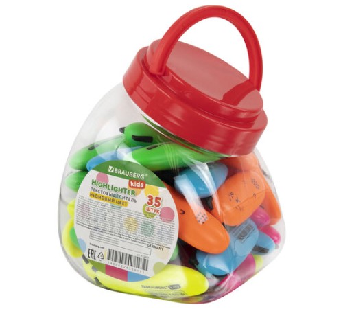 Текстовыделитель мини BRAUBERG KIDS "CUTE CATS NEON", АССОРТИ В ПЛАСТИКОВОЙ БАНКЕ, 1-5 мм, 152433 Текстовыделитель мини BRAUBERG KIDS "CUTE CATS NEON", АССОРТИ В ПЛАСТИКОВОЙ БАНКЕ, 1-5 мм, 152433