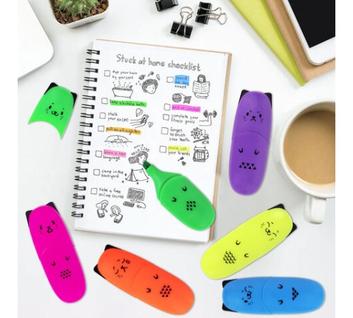 Текстовыделитель мини BRAUBERG KIDS "CUTE CATS NEON", АССОРТИ В ПЛАСТИКОВОЙ БАНКЕ, 1-5 мм, 152433 Текстовыделитель мини BRAUBERG KIDS "CUTE CATS NEON", АССОРТИ В ПЛАСТИКОВОЙ БАНКЕ, 1-5 мм, 152433