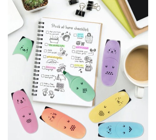 Текстовыделитель мини BRAUBERG KIDS "CUTE CATS PASTEL", АССОРТИ В ПЛАСТИКОВОЙ БАНКЕ, линия 1-5 мм, 152434. Текстовыделитель мини BRAUBERG KIDS "CUTE CATS PASTEL", АССОРТИ В ПЛАСТИКОВОЙ БАНКЕ, линия 1-5 мм, 152434.
