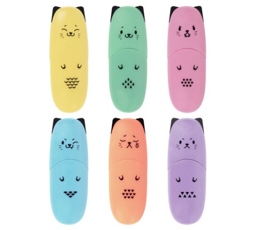 Текстовыделитель мини BRAUBERG KIDS "CUTE CATS PASTEL", АССОРТИ В ПЛАСТИКОВОЙ БАНКЕ, линия 1-5 мм, 152434. Текстовыделитель мини BRAUBERG KIDS "CUTE CATS PASTEL", АССОРТИ В ПЛАСТИКОВОЙ БАНКЕ, линия 1-5 мм, 152434.