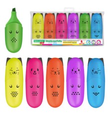 Набор текстовыделителей мини 6 ЦВЕТОВ BRAUBERG KIDS 