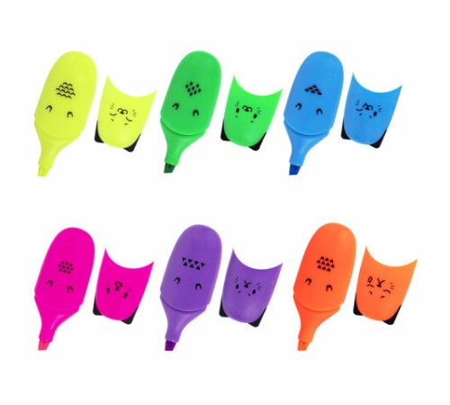 Набор текстовыделителей мини 6 ЦВЕТОВ BRAUBERG KIDS "CUTE CATS NEON", линия 1-5 мм, 152435 Набор текстовыделителей мини 6 ЦВЕТОВ BRAUBERG KIDS "CUTE CATS NEON", линия 1-5 мм, 152435