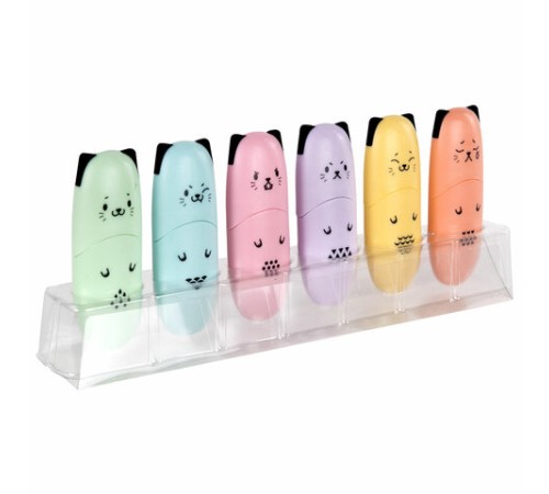 Набор текстовыделителей мини 12 ЦВЕТОВ BRAUBERG KIDS "CUTE CATS", линия 1-5 мм, 152437 Набор текстовыделителей мини 12 ЦВЕТОВ BRAUBERG KIDS "CUTE CATS", линия 1-5 мм, 152437