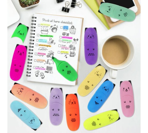 Набор текстовыделителей мини 12 ЦВЕТОВ BRAUBERG KIDS "CUTE CATS", линия 1-5 мм, 152437 Набор текстовыделителей мини 12 ЦВЕТОВ BRAUBERG KIDS "CUTE CATS", линия 1-5 мм, 152437