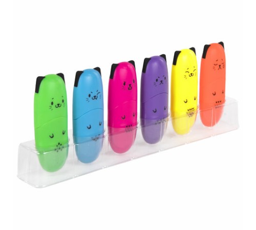 Набор текстовыделителей мини 12 ЦВЕТОВ BRAUBERG KIDS "CUTE CATS", линия 1-5 мм, 152437 Набор текстовыделителей мини 12 ЦВЕТОВ BRAUBERG KIDS "CUTE CATS", линия 1-5 мм, 152437