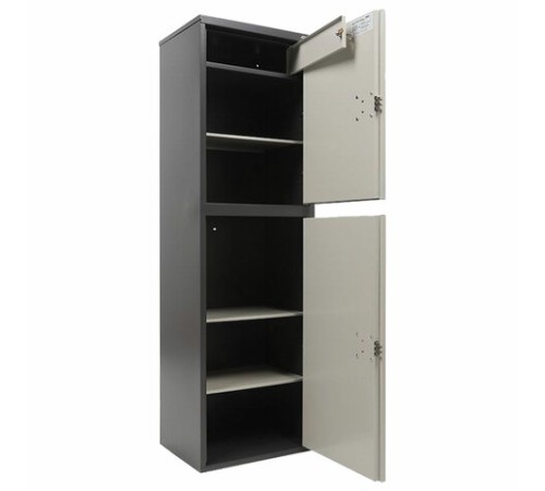 Шкаф металлический для документов AIKO "SL-150/2Т" ГРАФИТ, 1490х460х340 мм, 36 кг, S10799152502 Шкаф металлический для документов AIKO "SL-150/2Т" ГРАФИТ, 1490х460х340 мм, 36 кг, S10799152502