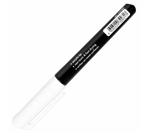 Маркер перманентный BRAUBERG WHITE EXTRA, БЕЛЫЙ, круглый наконечник 3 мм, 152488 Маркер перманентный BRAUBERG WHITE EXTRA, БЕЛЫЙ, круглый наконечник 3 мм, 152488