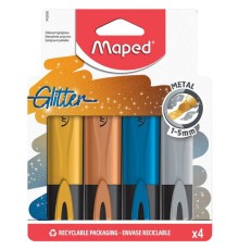 Набор текстовыделителей с блестками MAPED 