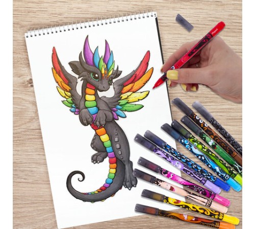 Фломастеры MAPED "COLOR PEP'S Monster", 12 цветов, смываемые, вентилируемый колпачок, 845400 Фломастеры MAPED "COLOR PEP'S Monster", 12 цветов, смываемые, вентилируемый колпачок, 845400
