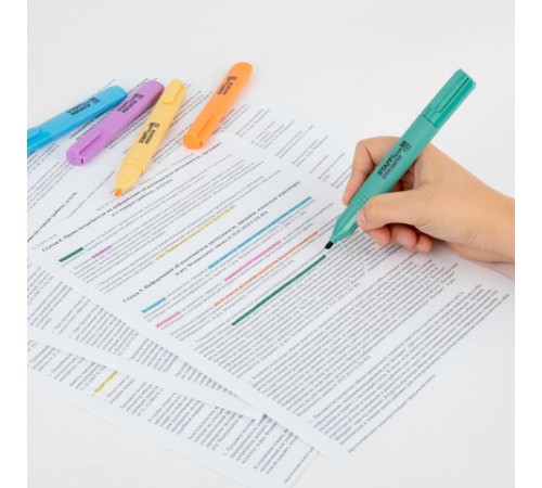 Набор текстовыделителей 6 ПАСТЕЛЬНЫХ ЦВЕТОВ, АССОРТИ, STAFF College "STICK PASTEL", линия письма 1-4 мм, скошенный наконечник, 152532 Набор текстовыделителей 6 ПАСТЕЛЬНЫХ ЦВЕТОВ, АССОРТИ, STAFF College "STICK PASTEL", линия письма 1-4 мм, скошенный наконечник, 152532