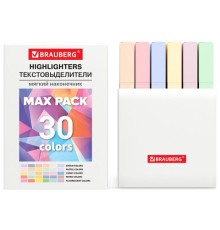 Набор текстовыделителей 30 ЦВЕТОВ BRAUBERG 