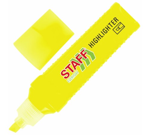 Текстовыделитель STAFF "EVERYDAY HL-707", ЖЕЛТЫЙ, линия 1-5 мм, скошенный наконечник, 152542 Текстовыделитель STAFF "EVERYDAY HL-707", ЖЕЛТЫЙ, линия 1-5 мм, скошенный наконечник, 152542
