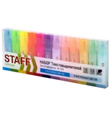 Набор текстовыделителей 12 ЦВЕТОВ, STAFF 