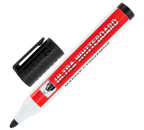 Маркеры стираемые для белой доски, НАБОР 4 ЦВЕТА, BRAUBERG "ULTRA WHITEBOARD MARKER", 3 мм, 152635