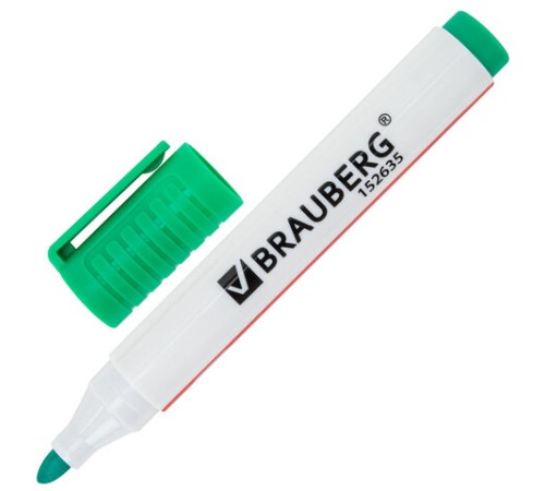 Маркеры стираемые для белой доски, НАБОР 4 ЦВЕТА, BRAUBERG "ULTRA WHITEBOARD MARKER", 3 мм, 152635