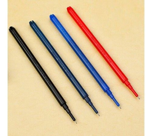 Стержень стираемый гелевый PILOT, 111 мм, ЧЕРНЫЙ, игольчатый узел 0,5 мм, линия письма 0,25 мм, BLS-FRP-5