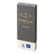 Стержень для ручки-роллера PARKER "Quink RB", металлический 116 мм, узел 0,5 мм, синий, 1950279