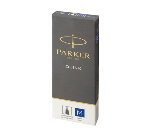 Стержень для ручки-роллера PARKER "Quink RB", металлический, 116 мм, узел 0,7 мм, синий, 1950311 Стержень для ручки-роллера PARKER "Quink RB", металлический, 116 мм, узел 0,7 мм, синий, 1950311