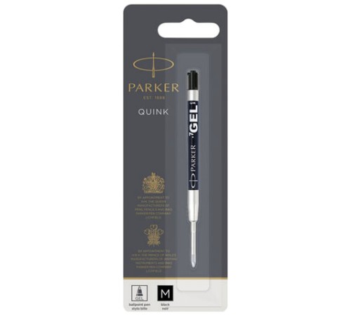 Стержень гелевый PARKER "Quink Gel", металлический, 98 мм, узел 0,7 мм, блистер, черный, 1950344 Стержень гелевый PARKER "Quink Gel", металлический, 98 мм, узел 0,7 мм, блистер, черный, 1950344