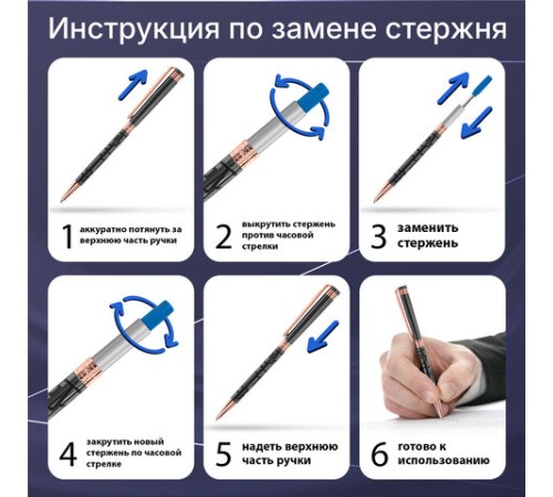 Стержень шариковый тип CROSS, СИНИЙ, пишущий узел 0,7 мм, металл, 116 мм, блистер, GALANT, 170385 Стержень шариковый тип CROSS, СИНИЙ, пишущий узел 0,7 мм, металл, 116 мм, блистер, GALANT, 170385