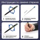 Стержень шариковый тип PARKER, СИНИЕ, КОМПЛЕКТ 2 ШТ., пишущий узел 0,7 мм, блистер, GALANT, 170387