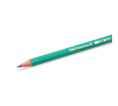 Карандаш чернографитный BIC, 1 шт., "Evolution", HB, корпус зеленый, 8803112 Карандаш чернографитный BIC, 1 шт., "Evolution", HB, корпус зеленый, 8803112