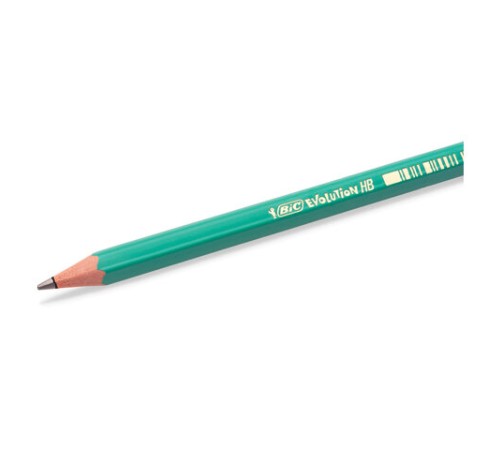 Карандаш чернографитный BIC, 1 шт., "Evolution", HB, с ластиком, корпус зеленый, 8803323 Карандаш чернографитный BIC, 1 шт., "Evolution", HB, с ластиком, корпус зеленый, 8803323