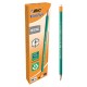 Карандаш чернографитный BIC, 1 шт., "Evolution", HB, с ластиком, корпус зеленый, 8803323
