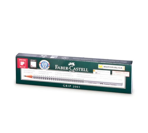 Карандаш чернографитный FABER-CASTELL, 1 шт., "Grip 2001", НВ, трехгранный, 117000 Карандаш чернографитный FABER-CASTELL, 1 шт., "Grip 2001", НВ, трехгранный, 117000