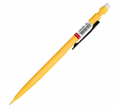 Карандаш механический 0,5 мм, BRAUBERG "Classic", ластик, корпус ассорти, 180398