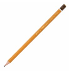 Карандаш чернографитный KOH-I-NOOR 1500, 1 шт., H, корпус желтый, заточенный, 150000H01170RU