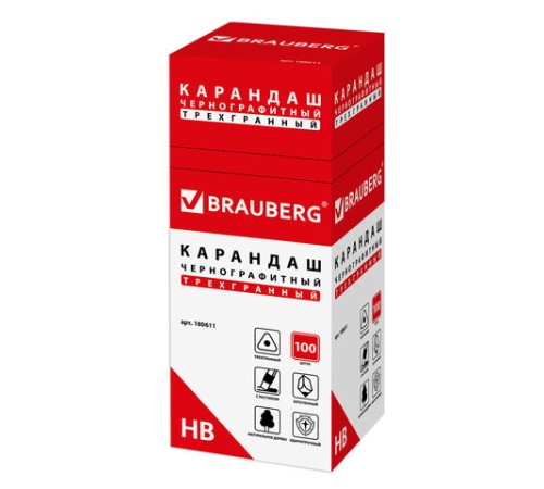 Карандаш чернографитный BRAUBERG, 1 шт., "Alderida", НВ, трехгранный, с ластиком, корпус розовый, заточенный, 180611 Карандаш чернографитный BRAUBERG, 1 шт., "Alderida", НВ, трехгранный, с ластиком, корпус розовый, заточенный, 180611