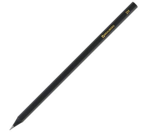 Карандаши чернографитные BRAUBERG НАБОР 12 шт., "Black Jack", 2Н-4В, без резинки, черные, дерево, заточенные, 180620 Карандаши чернографитные BRAUBERG НАБОР 12 шт., "Black Jack", 2Н-4В, без резинки, черные, дерево, заточенные, 180620
