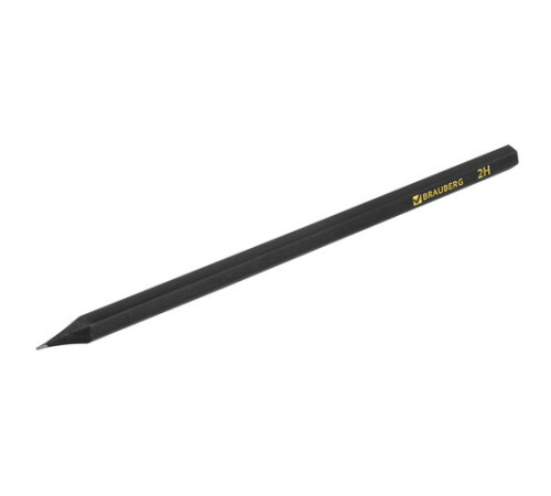 Карандаши чернографитные BRAUBERG НАБОР 12 шт., "Black Jack", 2Н-4В, без резинки, черные, дерево, заточенные, 180620 Карандаши чернографитные BRAUBERG НАБОР 12 шт., "Black Jack", 2Н-4В, без резинки, черные, дерево, заточенные, 180620