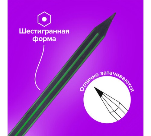 Карандаши чернографитные BRAUBERG НАБОР 6 шт., "Jet", НВ, с резинкой, пластиковые, корпус ассорти, заточенные, 180632 Карандаши чернографитные BRAUBERG НАБОР 6 шт., "Jet", НВ, с резинкой, пластиковые, корпус ассорти, заточенные, 180632