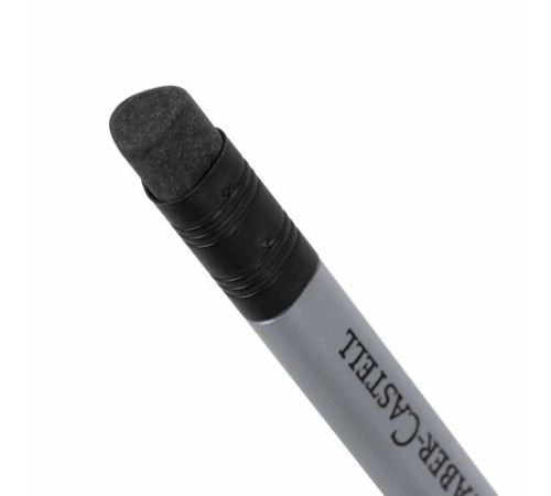 Карандаш чернографитный FABER-CASTELL, 1 шт., "Grip 2001", HB, трехгранный, с ластиком, 117200