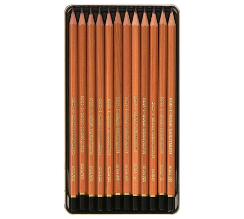Карандаши чернографитные KOH-I-NOOR, НАБОР 12 шт., 