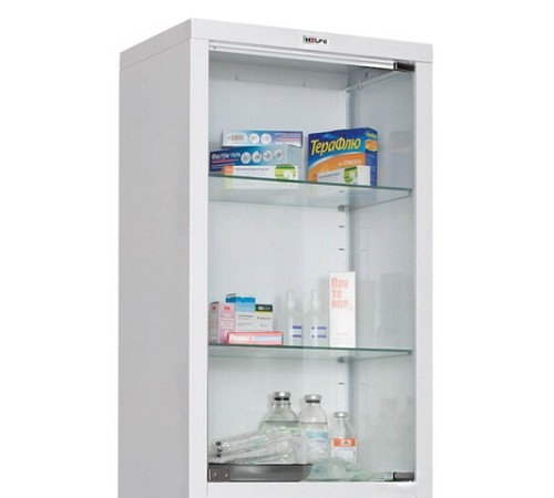 Шкаф медицинский 1-створчатый HILFE "МД 1 1650/SG" 1755х500х320 мм, стекло, белый, S26199201509 Шкаф медицинский 1-створчатый HILFE "МД 1 1650/SG" 1755х500х320 мм, стекло, белый, S26199201509