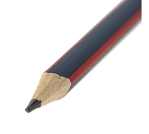 Карандаш чернографитный BRAUBERG, 1 шт., "Stripes", HB, трехгранный, с ластиком, корпус синий/красный, 181294 Карандаш чернографитный BRAUBERG, 1 шт., "Stripes", HB, трехгранный, с ластиком, корпус синий/красный, 181294