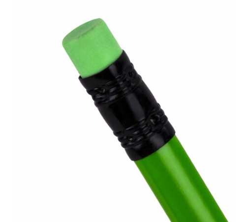Карандаш чернографитный BRAUBERG, 1 шт., "Neon", HB, трехгранный, с ластиком, корпус неоновый ассорти, 181298 Карандаш чернографитный BRAUBERG, 1 шт., "Neon", HB, трехгранный, с ластиком, корпус неоновый ассорти, 181298