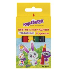 Карандаши цветные утолщенные ЮНЛАНДИЯ 