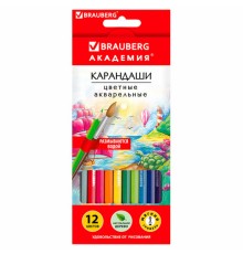 Карандаши цветные акварельные BRAUBERG 