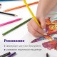 Карандаши цветные акварельные BRAUBERG "АКАДЕМИЯ", 24 цвета, шестигранные, грифель 3 мм, натуральное дерево, 181400