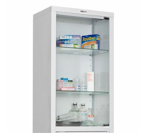 Шкаф медицинский 1-створчатый HILFE "МД 1 1760/SG" 1850х600х400 мм, стекло, белый, S26199204509 Шкаф медицинский 1-створчатый HILFE "МД 1 1760/SG" 1850х600х400 мм, стекло, белый, S26199204509